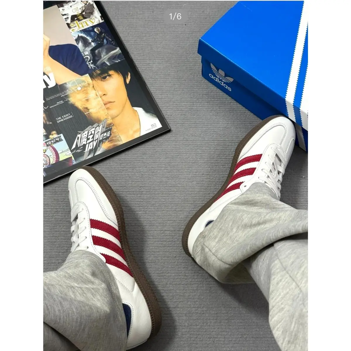 Adidas shoes - adidas Originals Samba - Originals Samba - IH4881 - Core White/Team Victory Red/Night Indigo 1