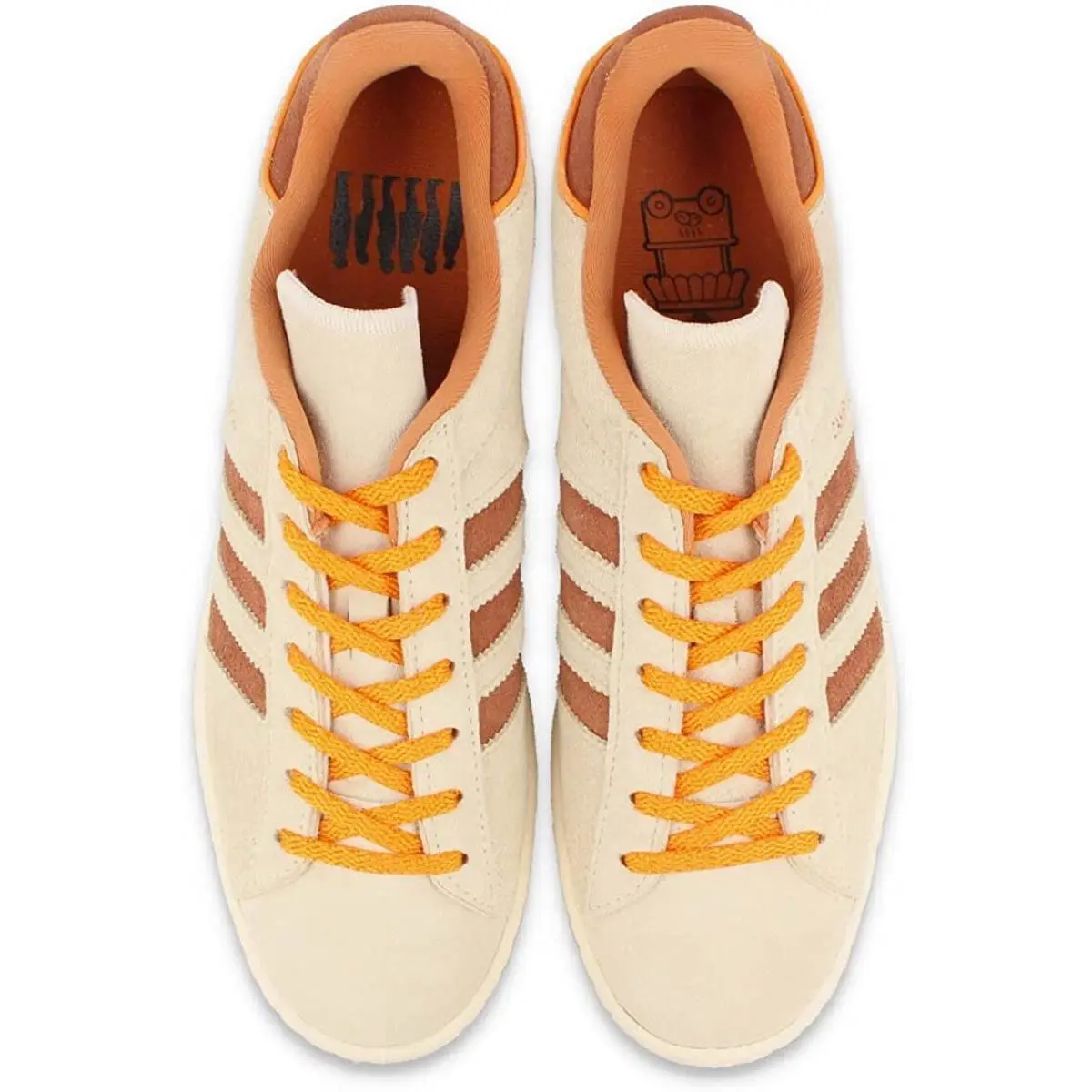 Adidas shoes Campus - Brown, Manufacturer: Cream White / Auburn / Eqt Orange 2