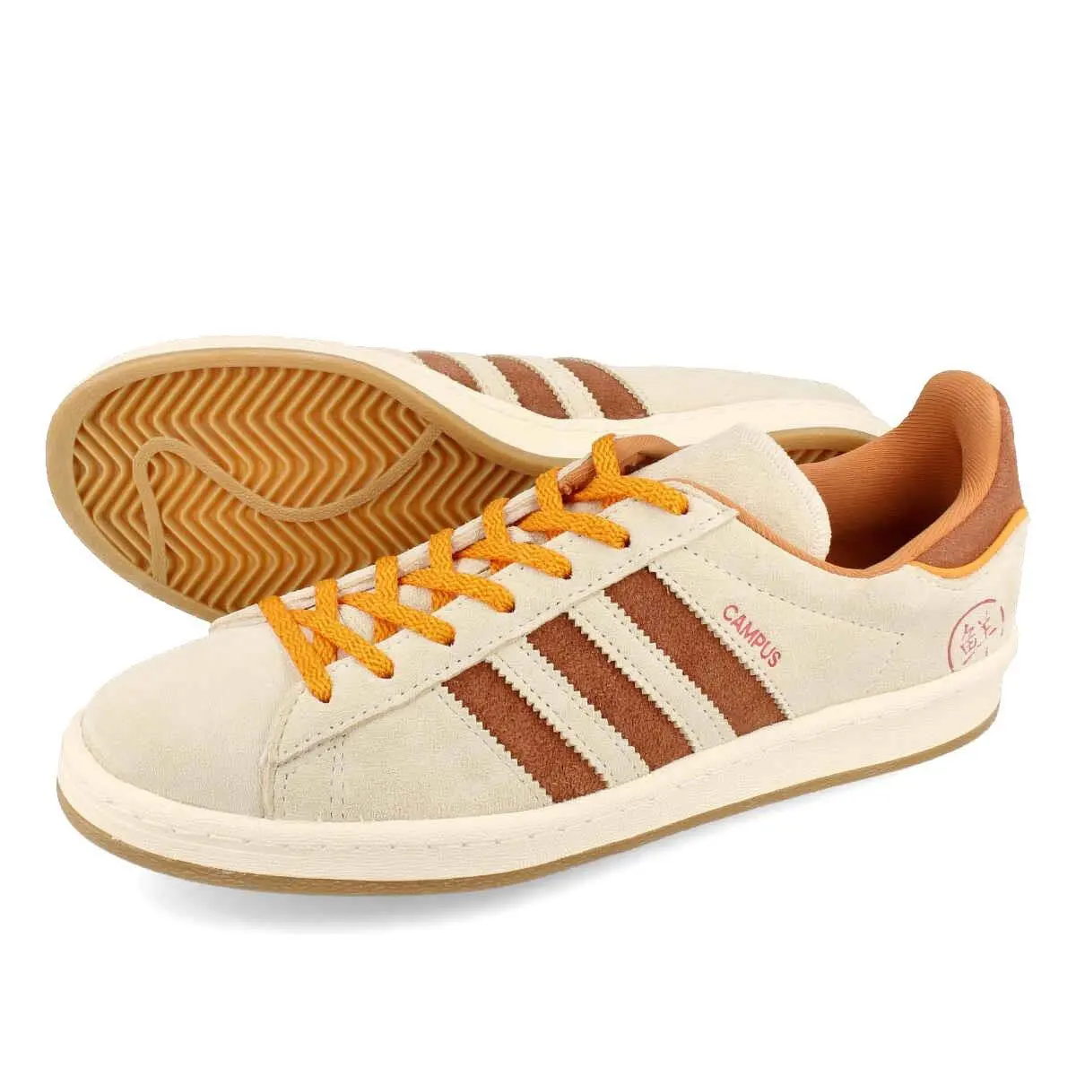 Adidas shoes Campus - Brown, Manufacturer: Cream White / Auburn / Eqt Orange 9