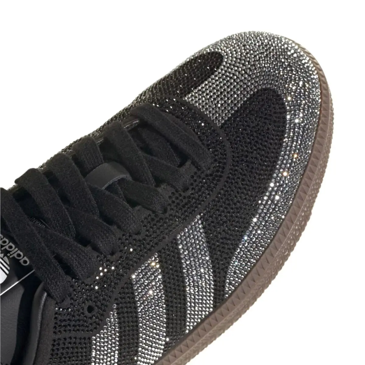 Adidas Samba OG Sneakers Rhinestone Crystal Black Retro Originals Women Size