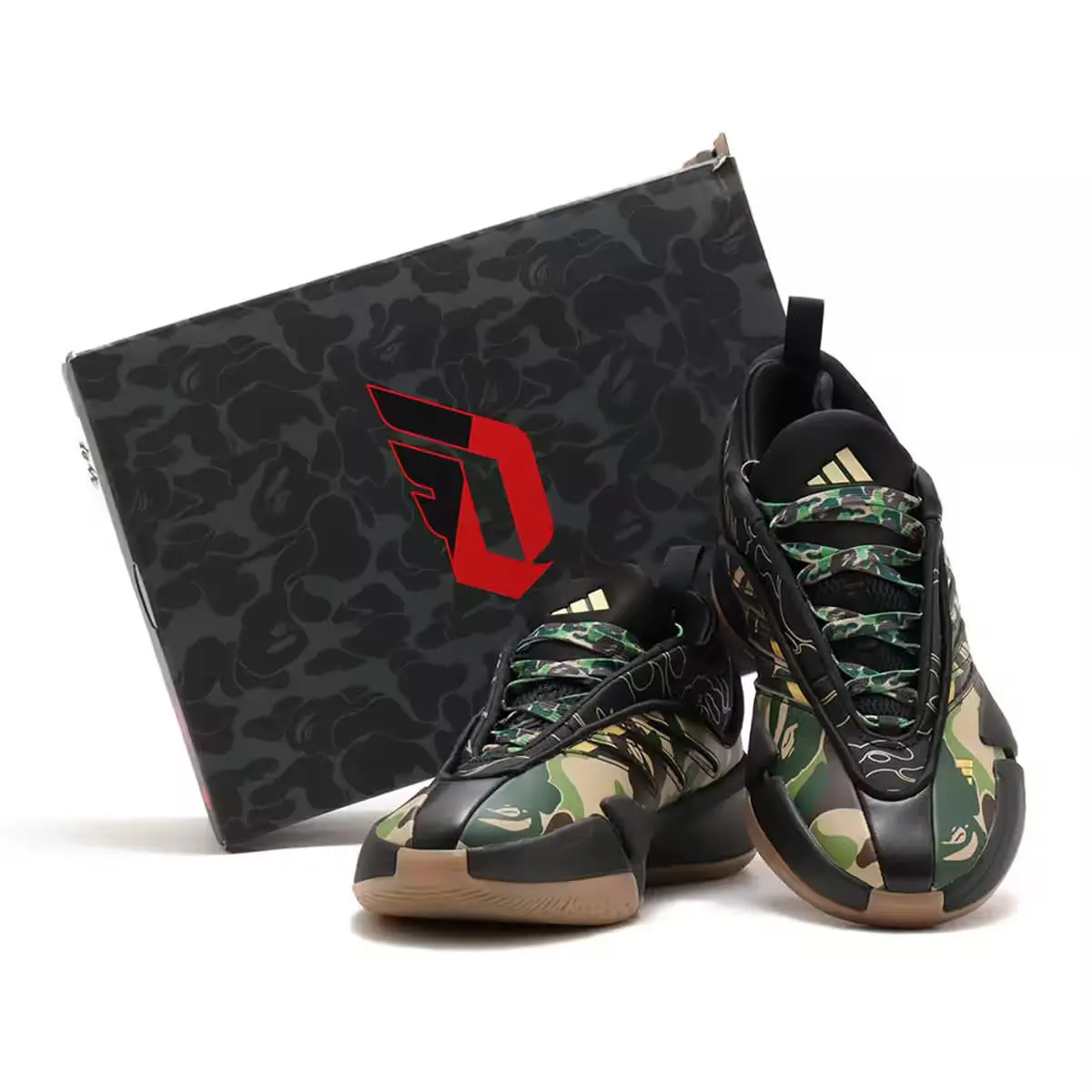 Adidas shoes - adidas Dame 9 Bape - Dame Bape - JH6358 - Multicolor 3