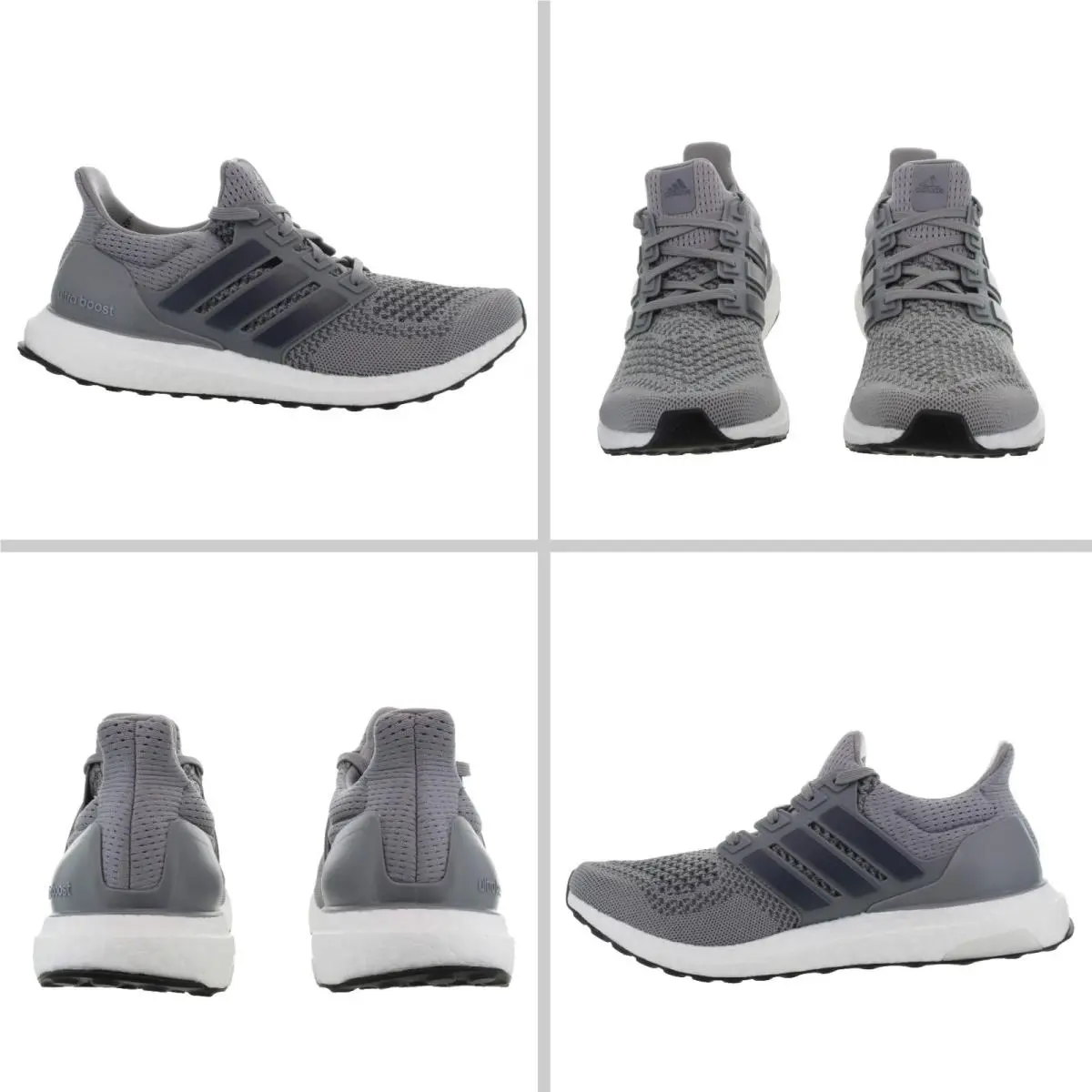Adidas Men`s Ultraboost 1.0 Grey Three - White Running Shoes Size 8.5 - 9
