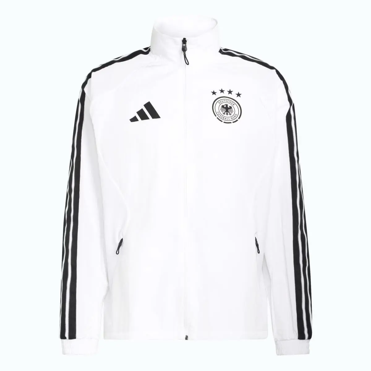 Adidas clothing - adidas Germany (DFB) Anthem Men`s Football Jacket - JZ9339 - White 5