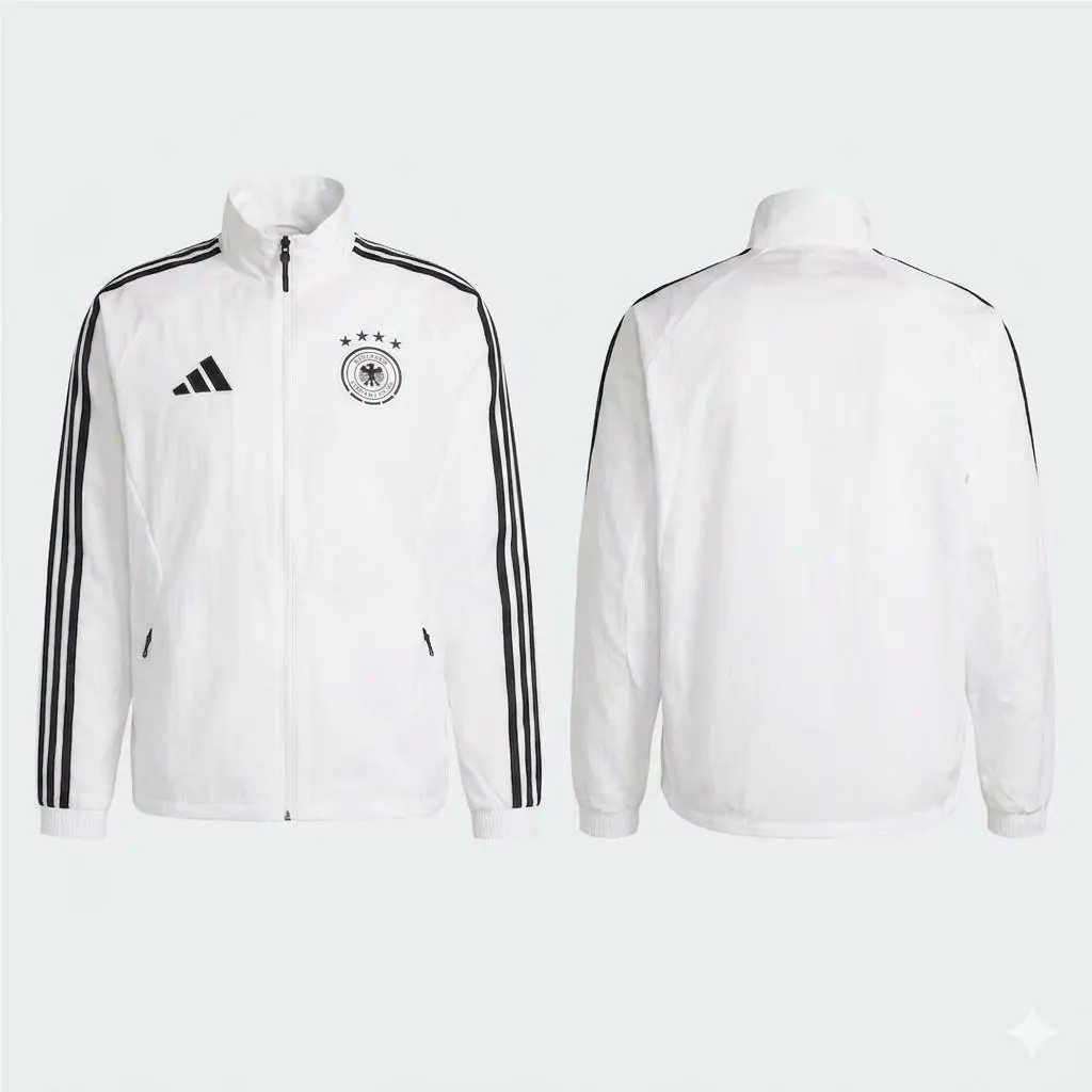 Adidas clothing - adidas Germany (DFB) Anthem Men`s Football Jacket - JZ9339 - White 6