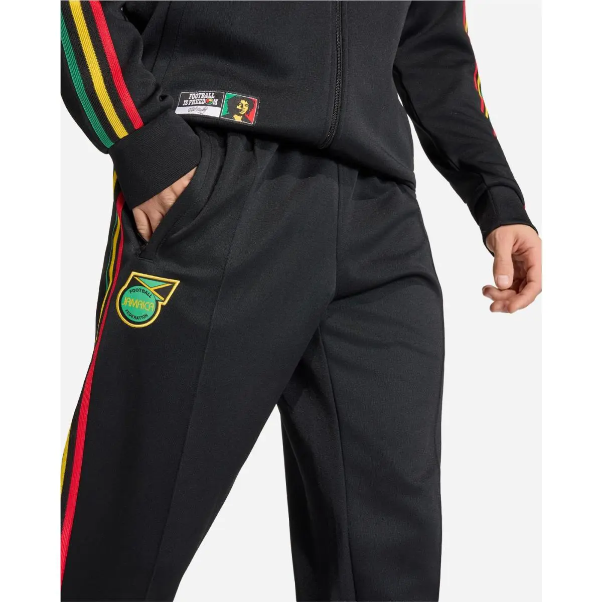 Adidas Bob Marley Originals Jamaica Edition Black Track Pants Classic Men Size