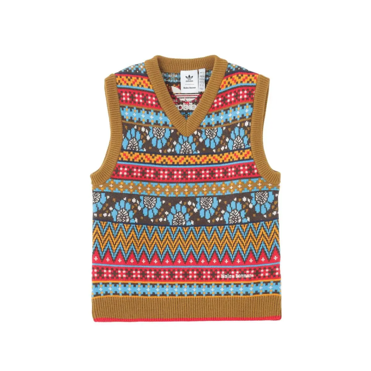 Adidas clothing - Adidas x Wales Bonner Knitted Vest - JE5983 - Multicolor 6