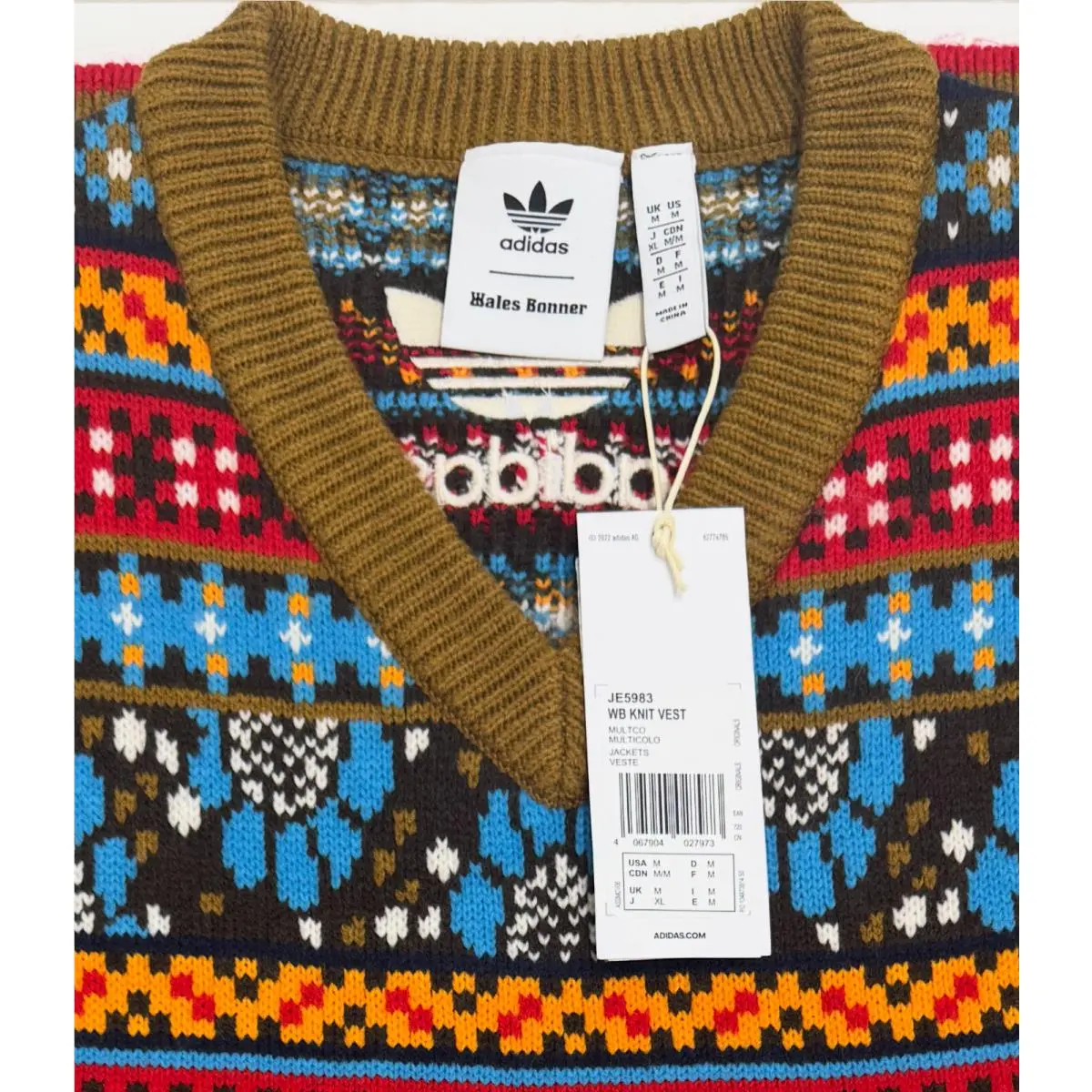 Adidas clothing - Adidas x Wales Bonner Knitted Vest - JE5983 - Multicolor 13