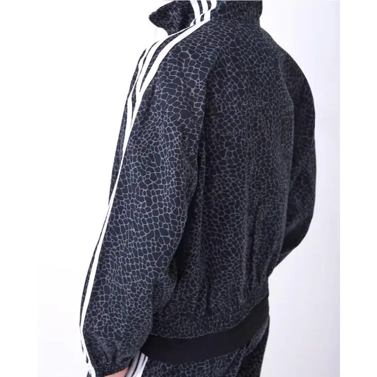 Adidas clothing - adidas Originals Firebird Oversized Aop Denim Jacket - KD8809 - Black 3