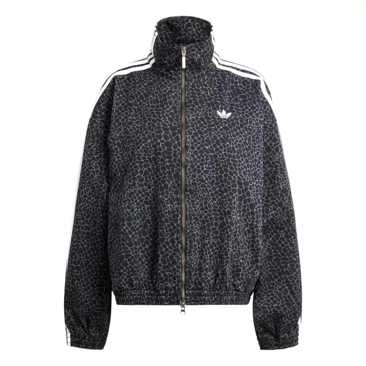 Adidas clothing - adidas Originals Firebird Oversized Aop Denim Jacket - KD8809 - Black 4