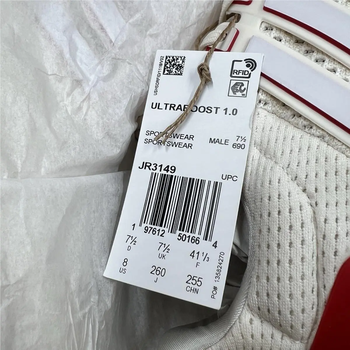 Adidas shoes - adidas UltraBoost 1.0 - UltraBoost - Jr3149 - White 7