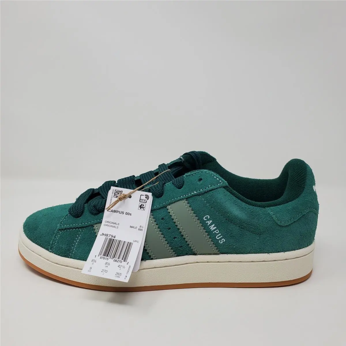 Adidas shoes - adidas Campus 00s - Campus - JH8794 - Green, Manufacturer: DARK GREEN/CLOUD WHITE/OFF WHITE 3
