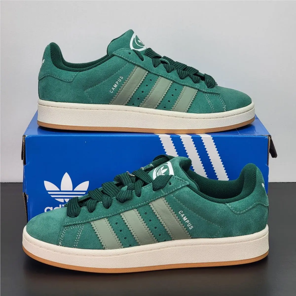 Adidas shoes - adidas Campus 00s - Campus - JH8794 - Green, Manufacturer: DARK GREEN/CLOUD WHITE/OFF WHITE 1