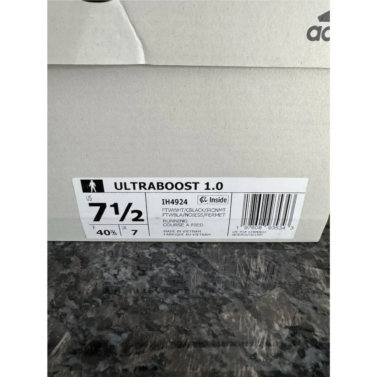 Adidas shoes - adidas Ultra Boost - Ultra Boost - IH4924 - Cloud White/Core Black/Iron Metallic 0
