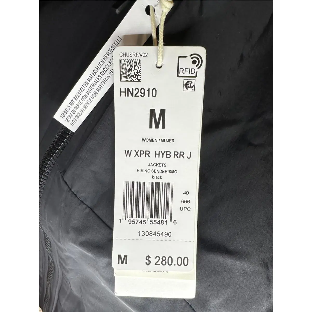 Adidas clothing - adidas TERREX XPERIOR HYBRID RAIN.RDY JACKET - HN2910 - Black (UPC: 0195745554816) 5