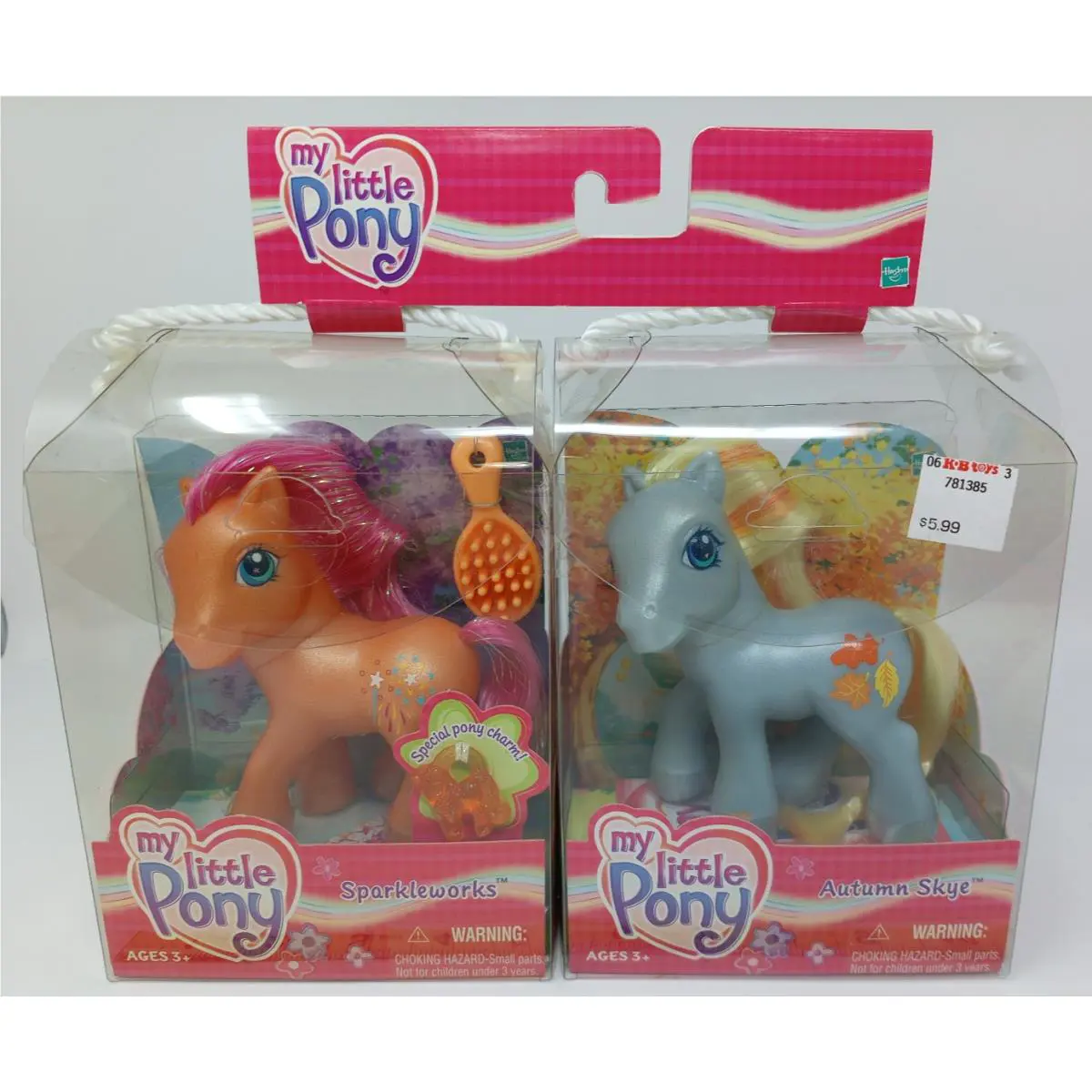 2003 My Little Pony G3 Sparkleworks with Charm and Autumn Skye 2 Pack