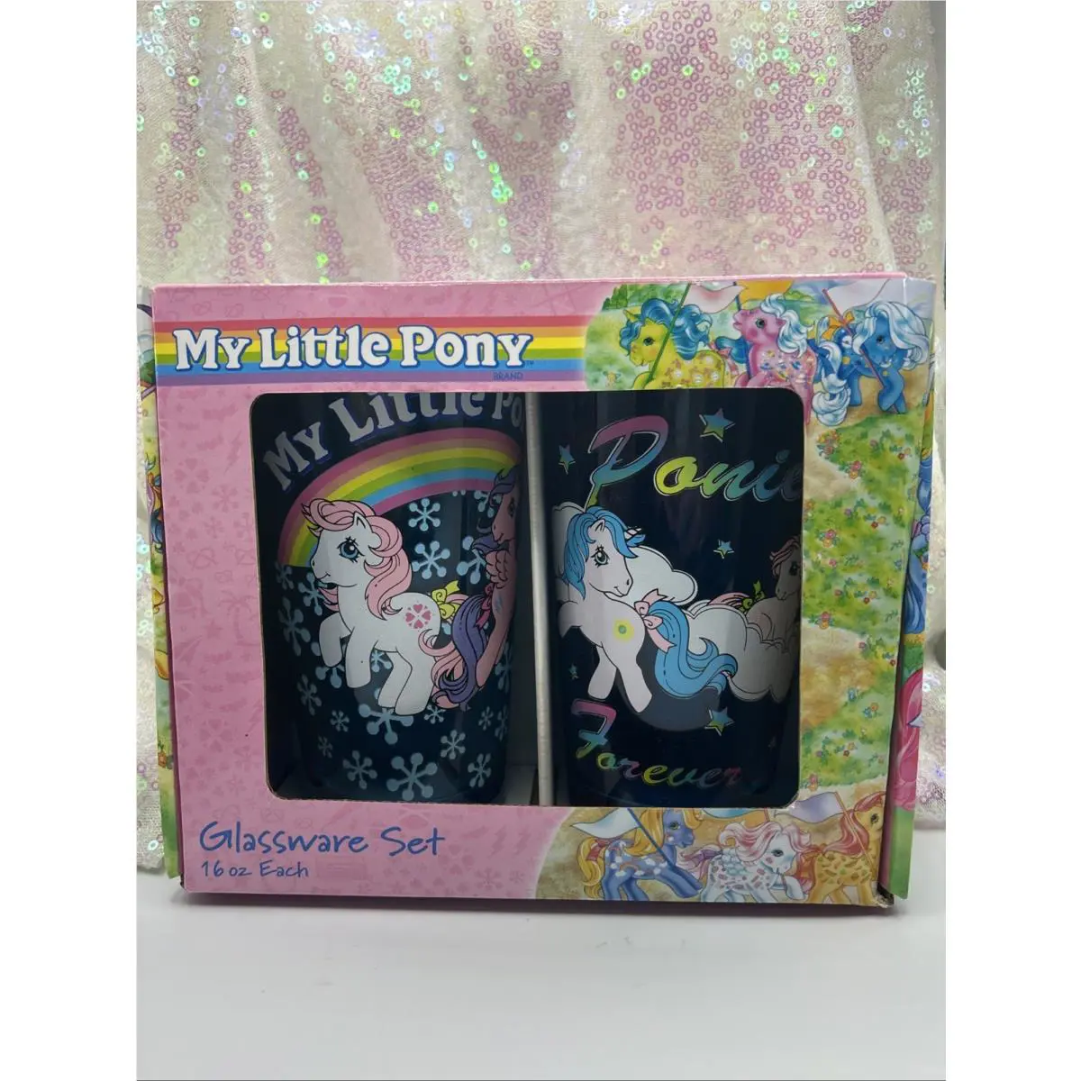 2013 G1 My Little Pony 16oz Glassware Rare Htf