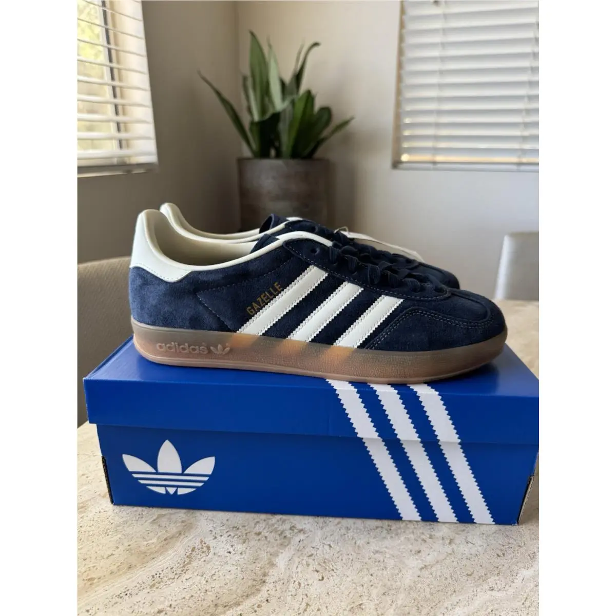 Adidas shoes - adidas Gazelle - Gazelle - JQ8393 - Blue 13