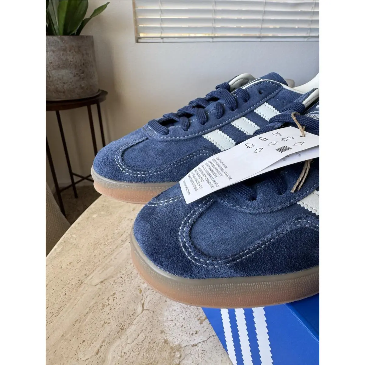 Adidas shoes - adidas Gazelle - Gazelle - JQ8393 - Blue 16
