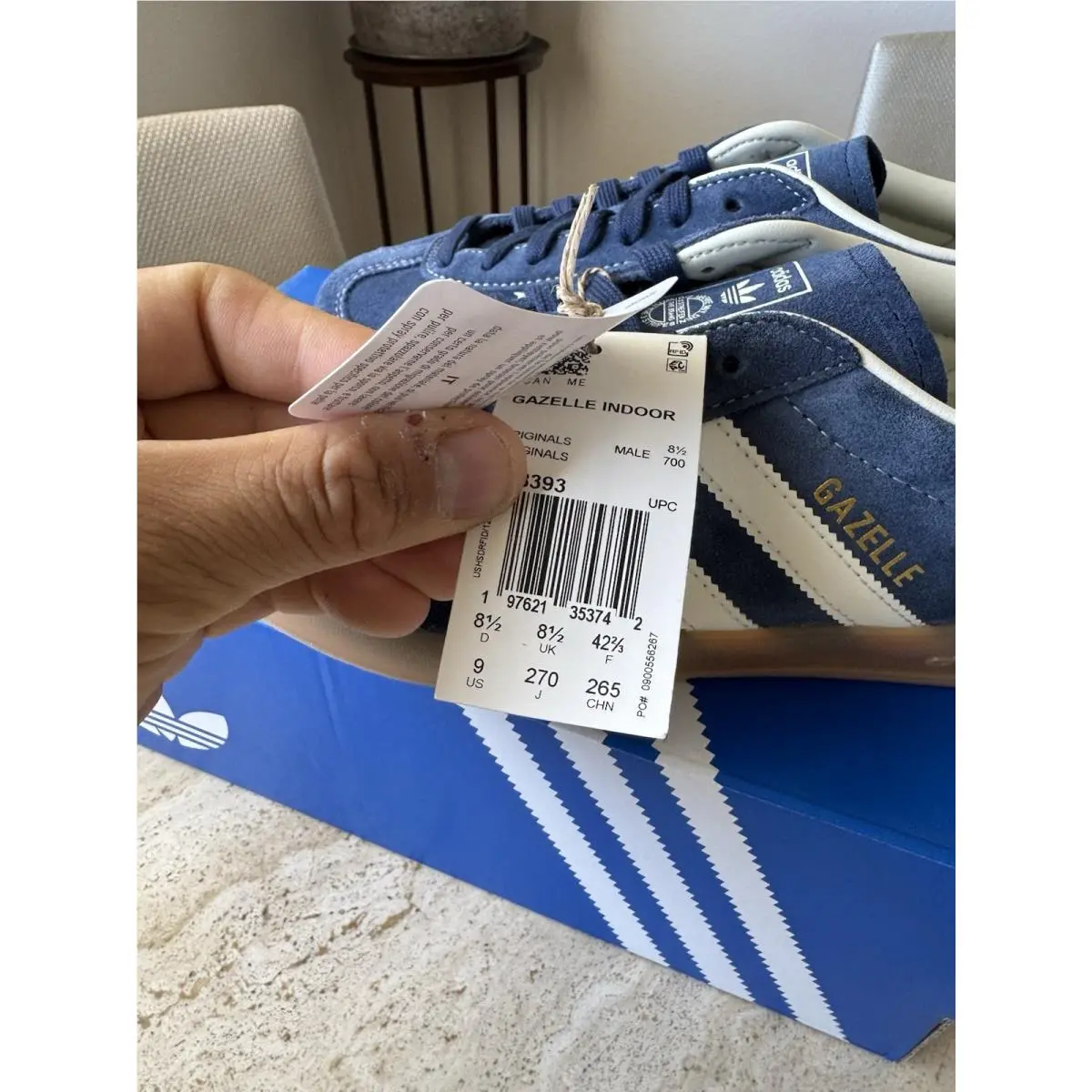 Adidas shoes - adidas Gazelle - Gazelle - JQ8393 - Blue 4