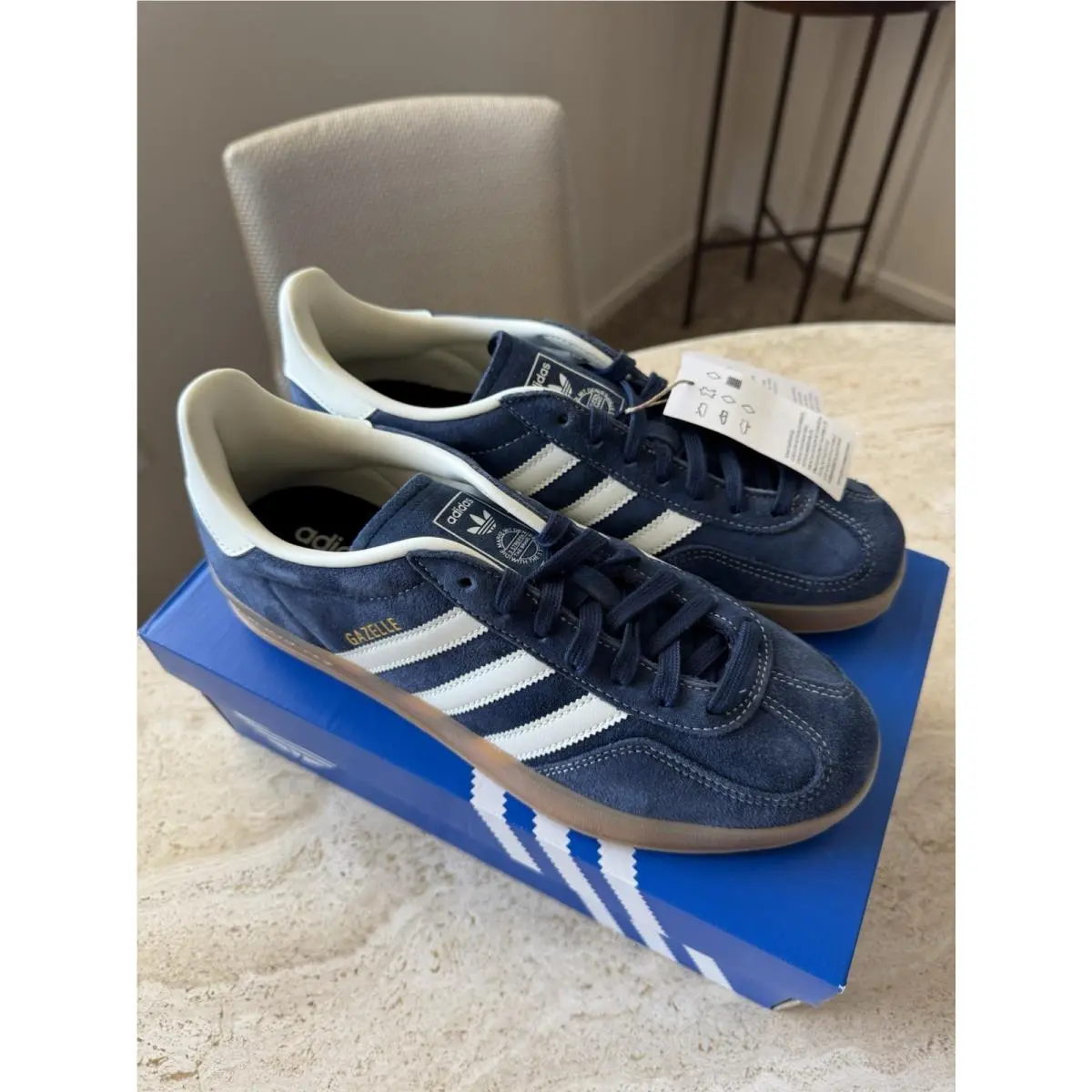 Adidas shoes - adidas Gazelle - Gazelle - JQ8393 - Blue 14