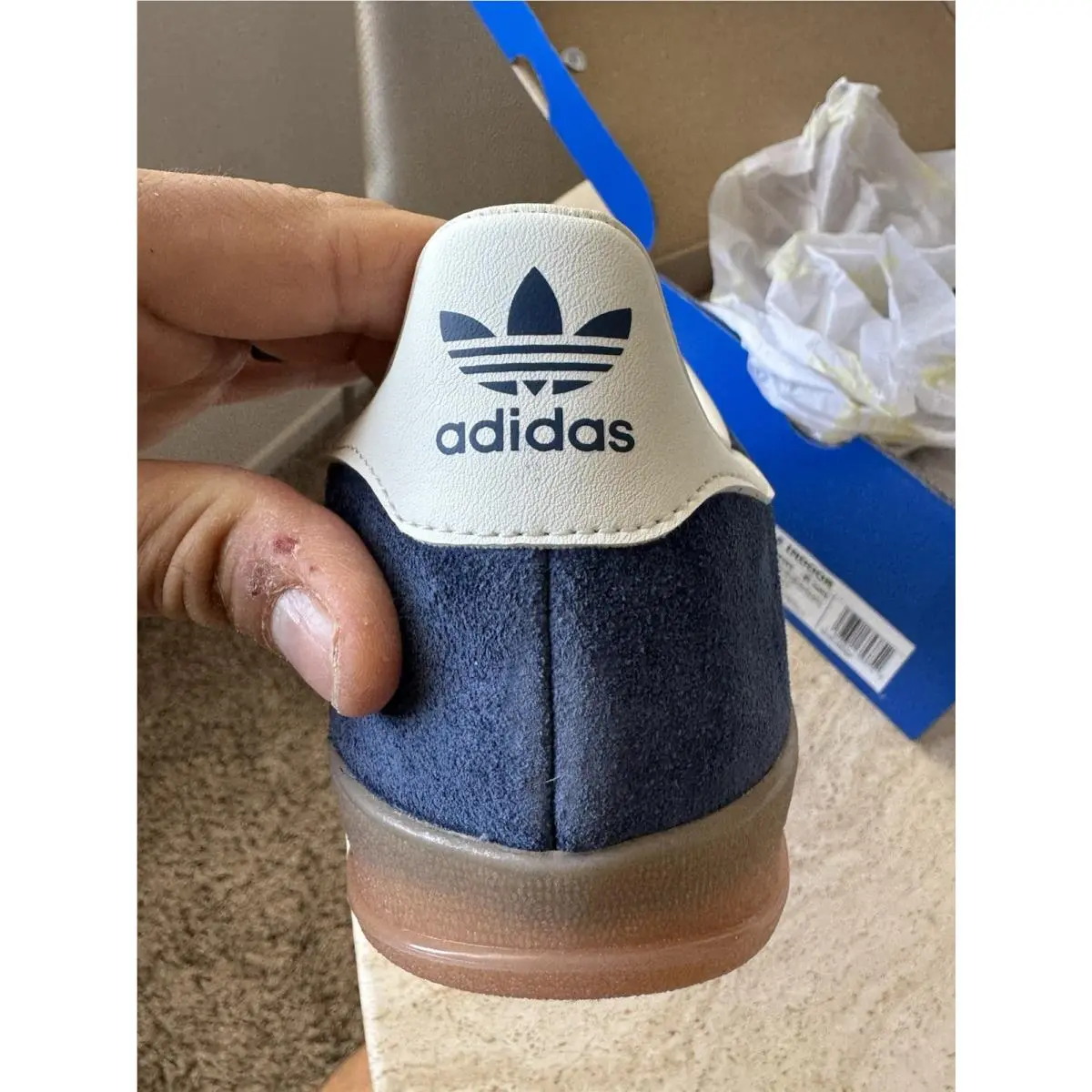 Adidas shoes - adidas Gazelle - Gazelle - JQ8393 - Blue 19