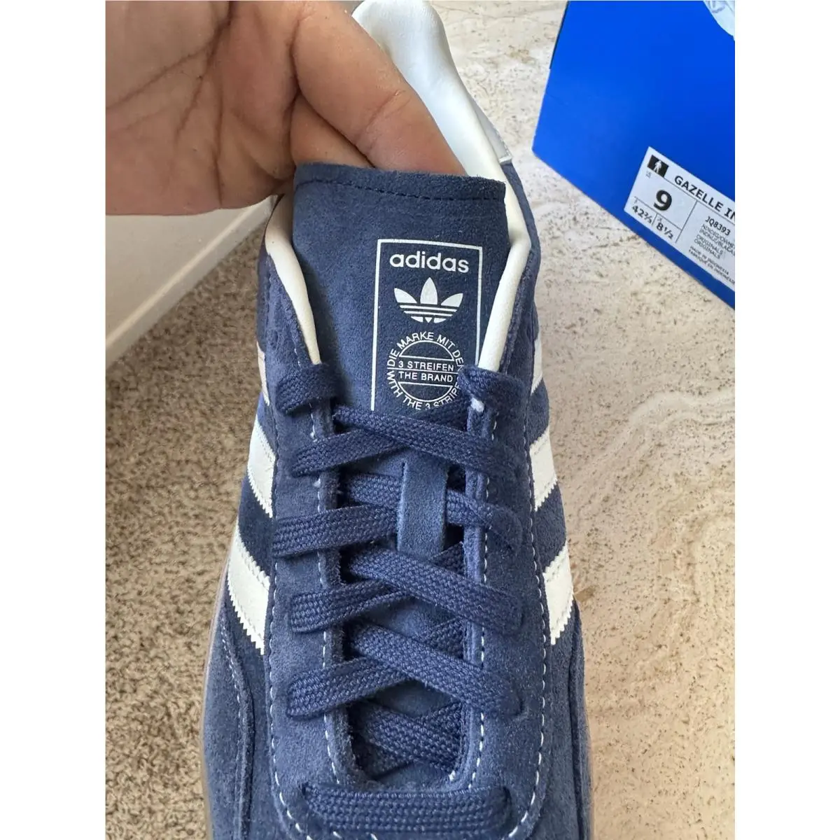 Adidas shoes - adidas Gazelle - Gazelle - JQ8393 - Blue 5
