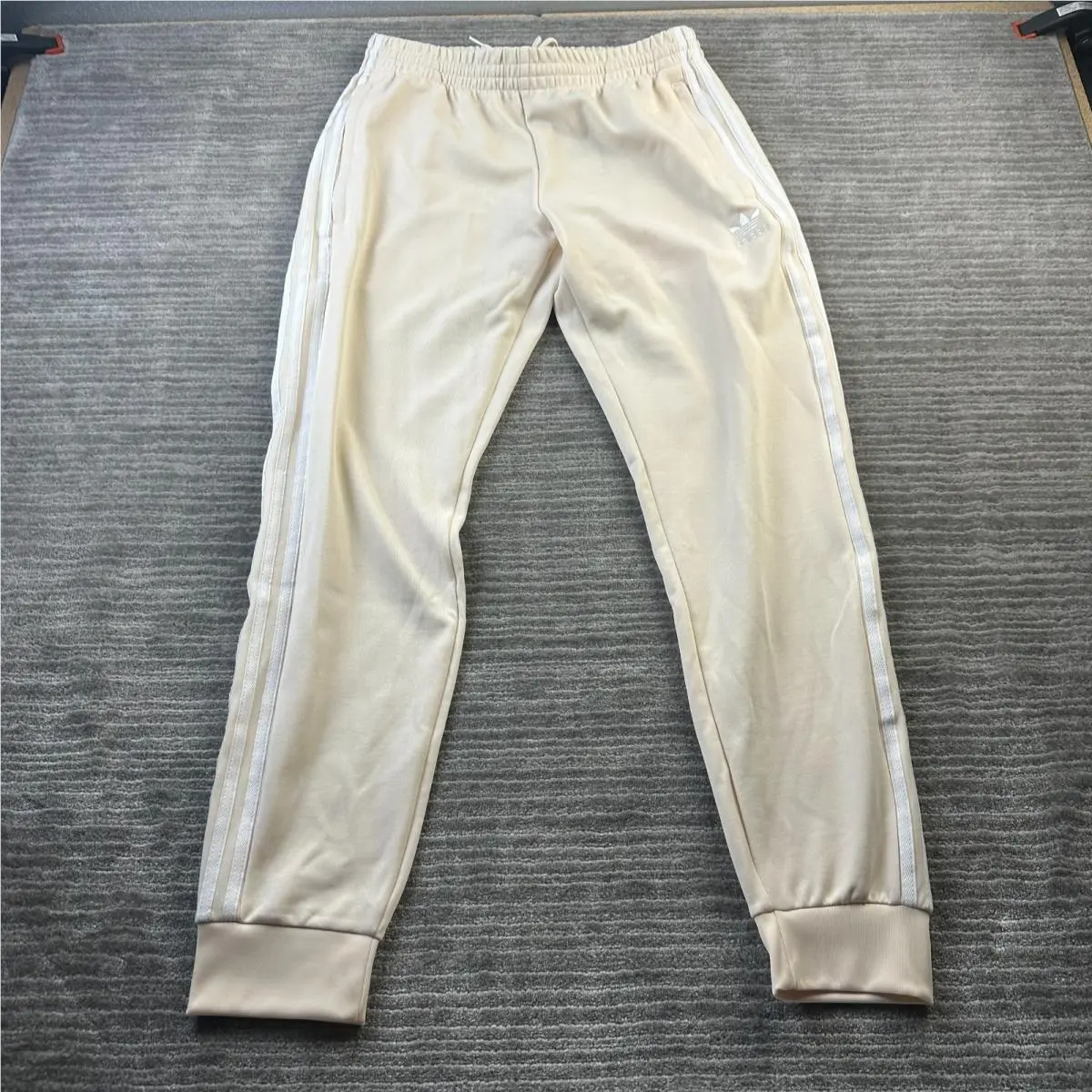 Adidas Pants Mens Medium Beige Tan Originals Superstar Track Sst TT Cream