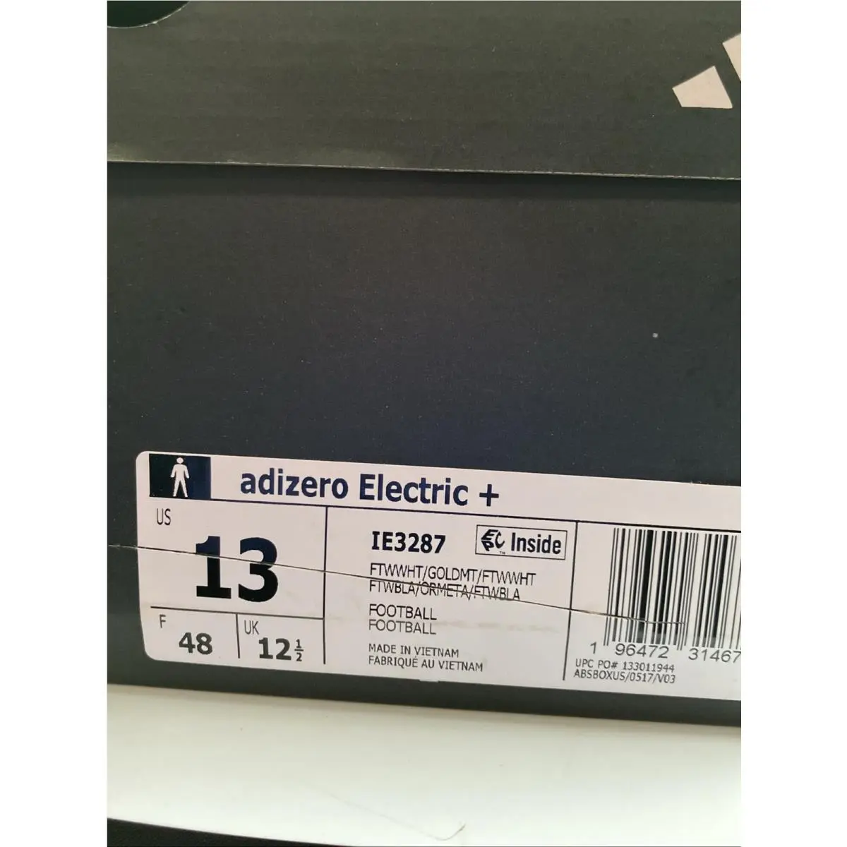 Adidas shoes - adidas Adizero Electric + Football Cleats - IE3287 - Gold, White 8