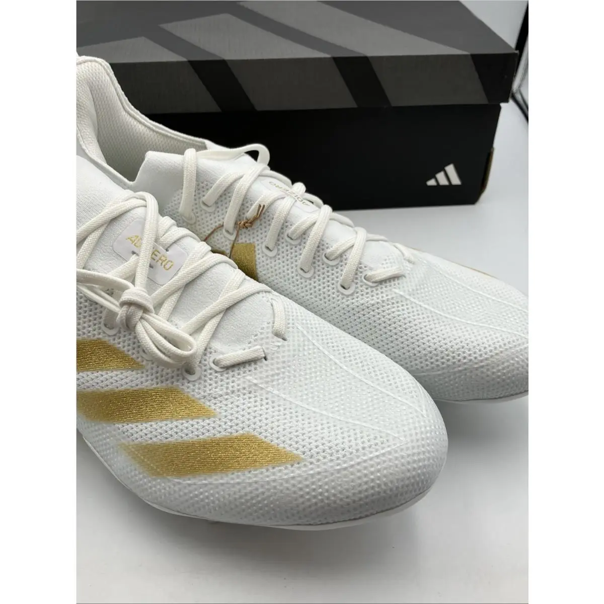Adidas shoes - adidas Adizero Electric + Football Cleats - IE3287 - Gold, White 5