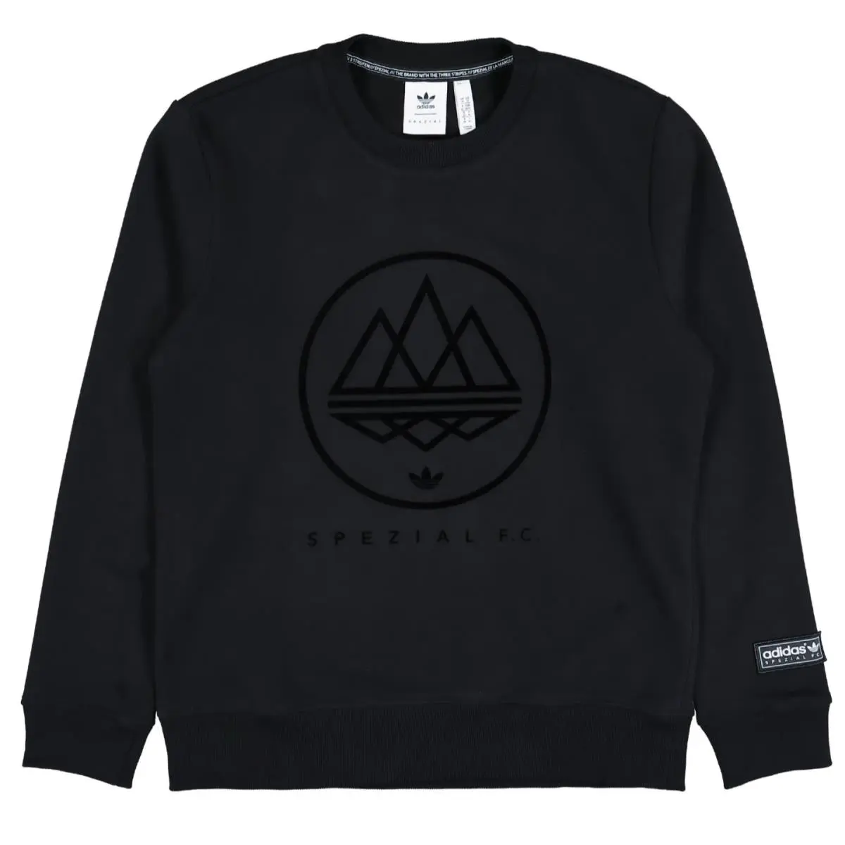 Spezial Spzl FC Trefoil Triple Black Sweatshirt Retro Originals Men Small by Adidas
