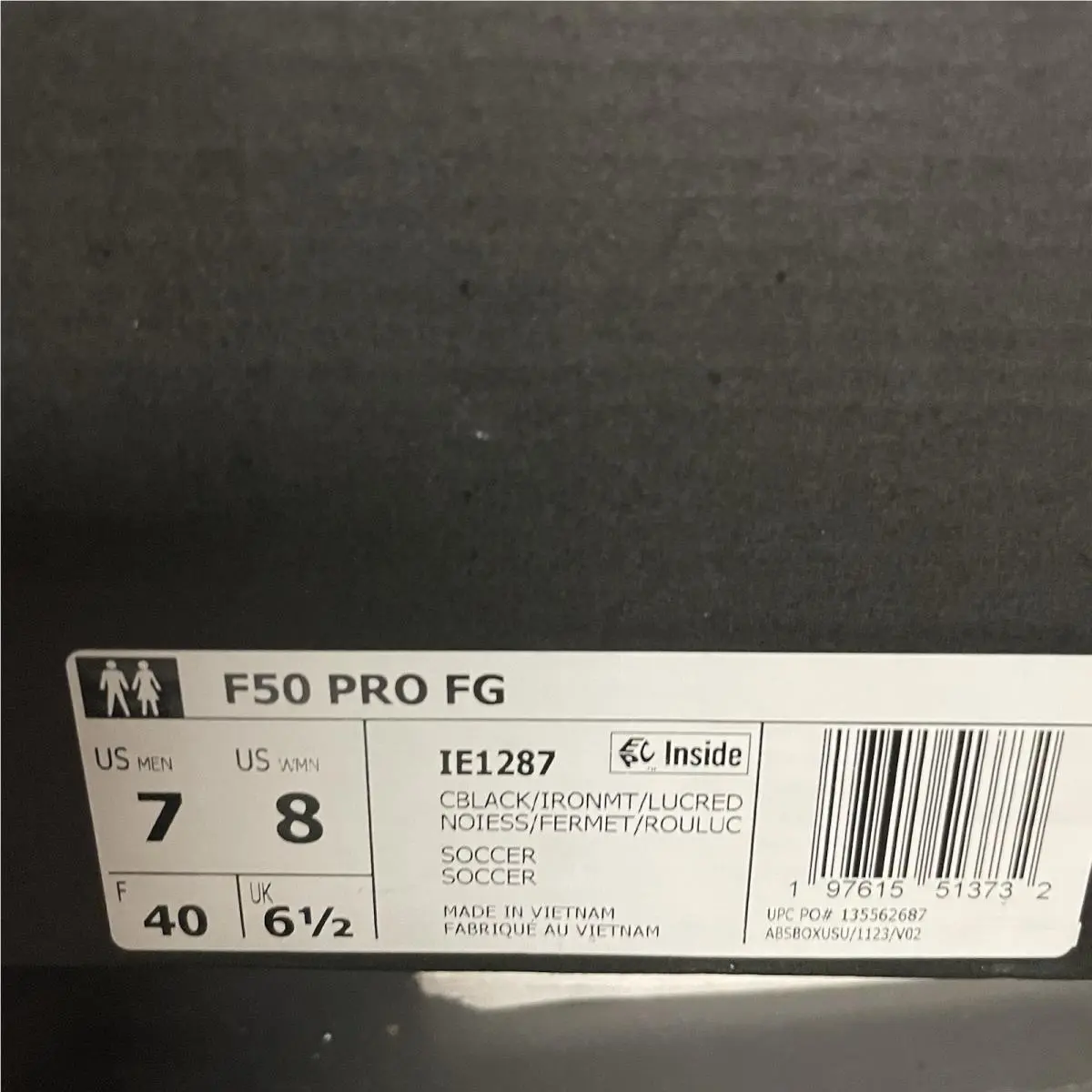 Adidas shoes - adidas F50 Pro Firm Ground Soccer Cleats - IE1287 - Black 6