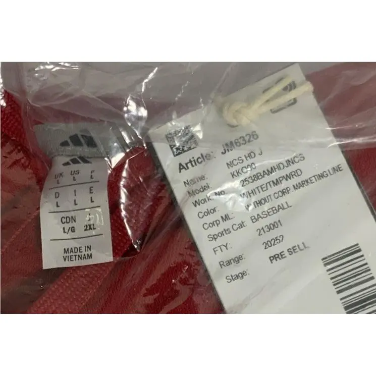 Adidas clothing - Red & White 1