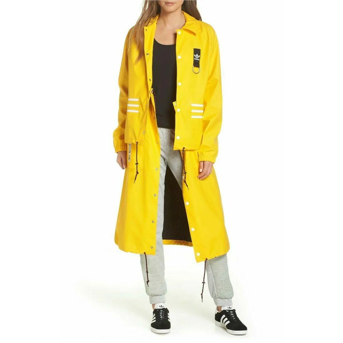 Adidas x Olivia Leblanc Womens Convertible Trench Coat Skirt Bogold XS