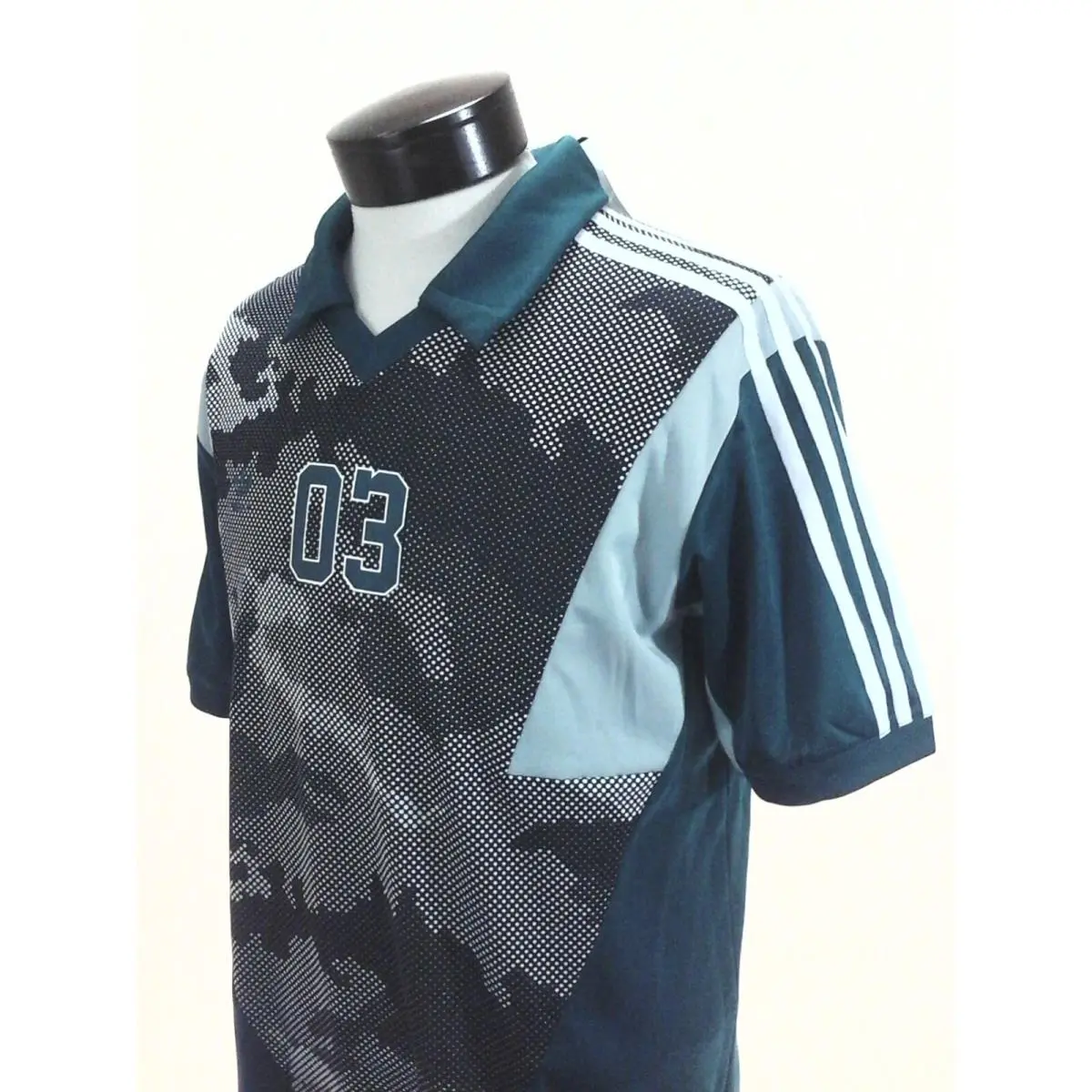 Football Jersey Emerald Green Black Camo 03 Shirt AB7848 Mens L by Adidas