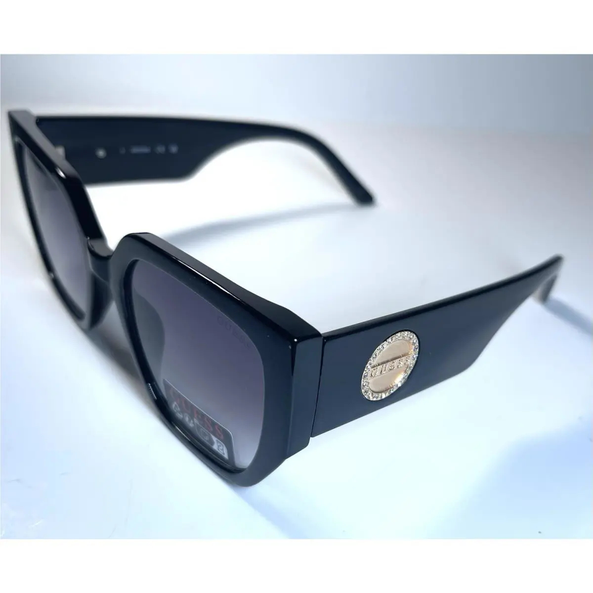 Guess Classic Black Rhinestone Logo GO00049 Sunglasses + Case