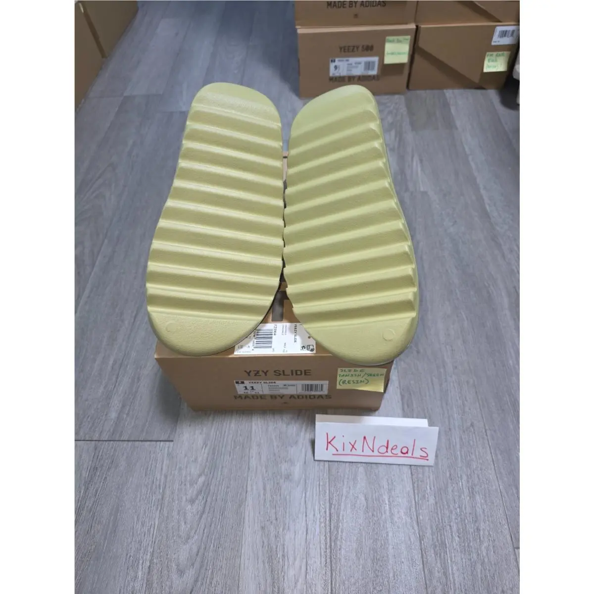Adidas shoes - adidas Yeezy Slide - Yeezy Slide - FZ5904 - Green 5