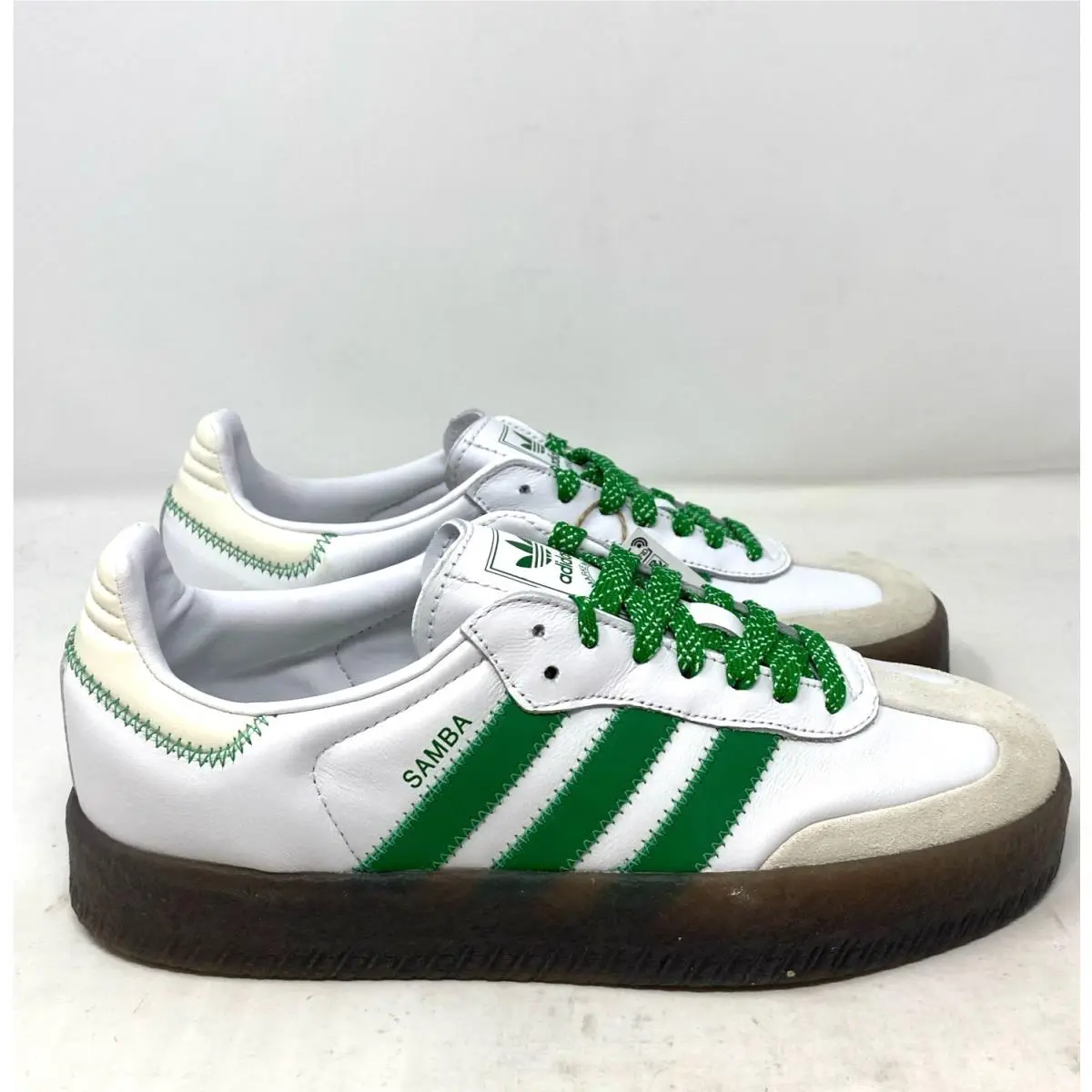 Adidas Sambae W IE9105 Cloud White/green Gum Women’s Size 8