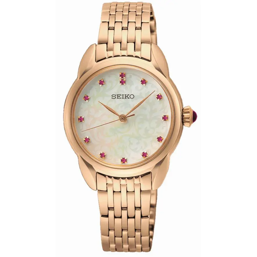Seiko SUR564P1 Ladies Special Edition Quartz Watch Mother-of-pearl Dial Crystals