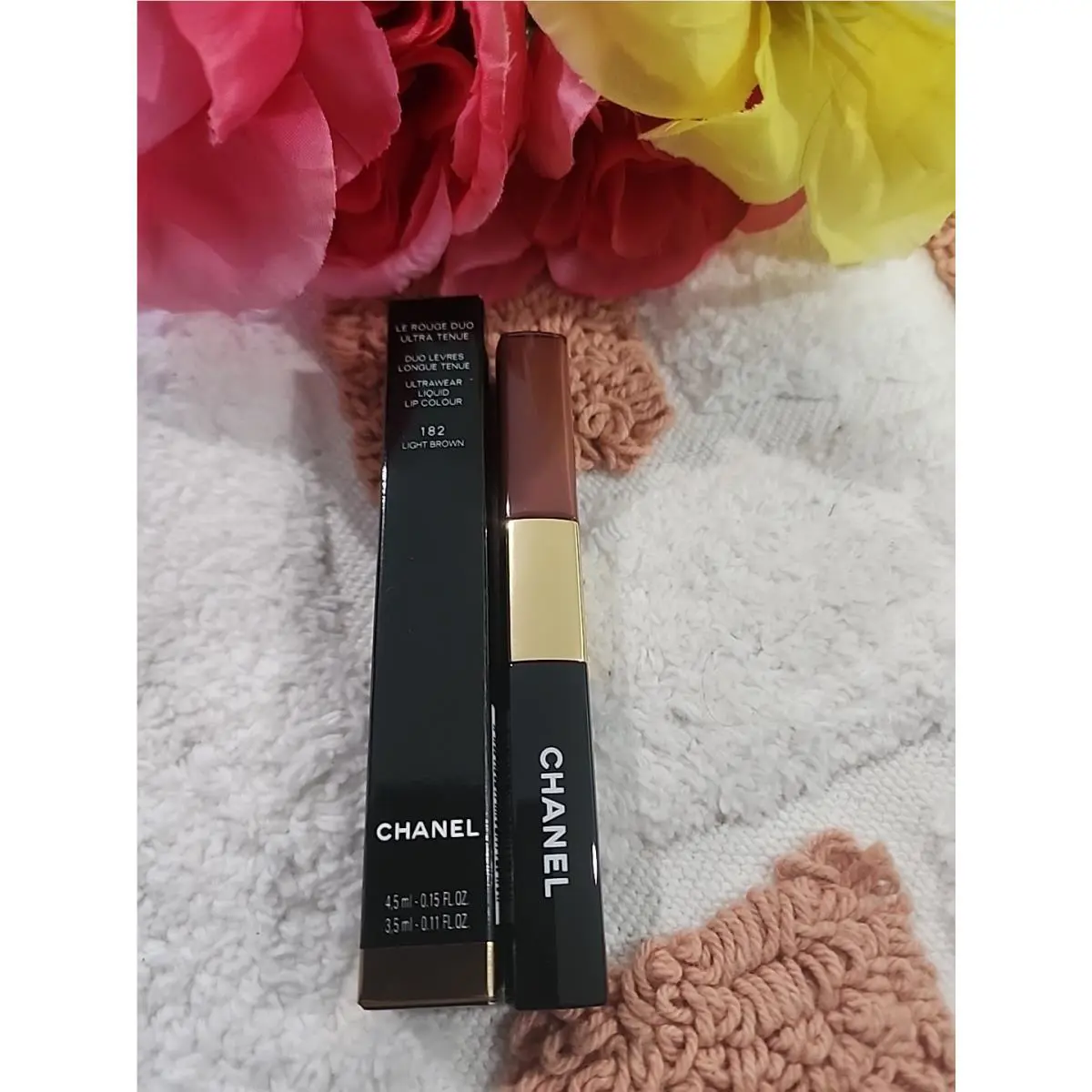 Chanel LE Rouge Duo Colour 182 Light Brown Ultra Tenue Liquid Lip