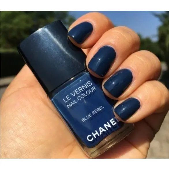 Chanel Blue Rebel Nail Polish Les Jeans de Chanel Fashion`s Night Out + Dust Bag
