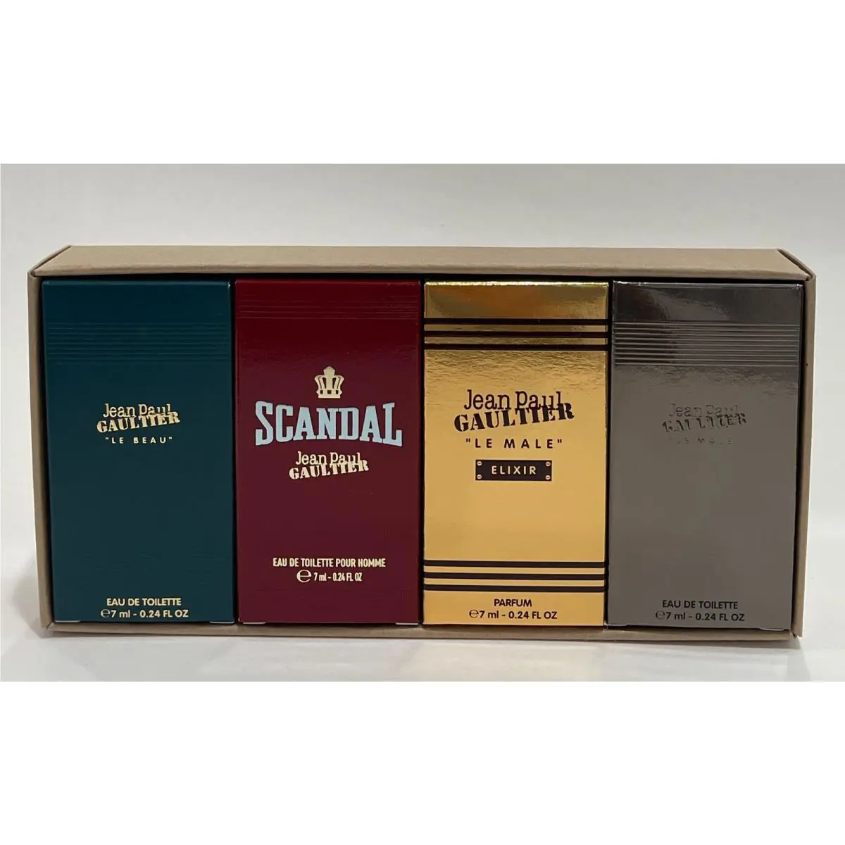 Jean Paul Gaultier For Men 4Pc Miniature Gift Set 0.24 fl oz / 7 ml