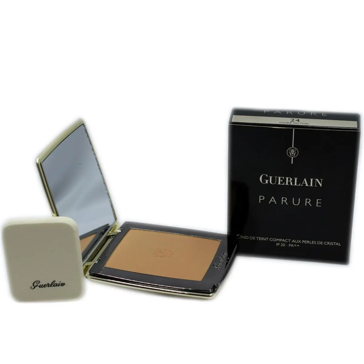 Guerlain Parure Compact Foundation Crystal Pearls Spf 20-PA++ 9G 24 NIB-G40223