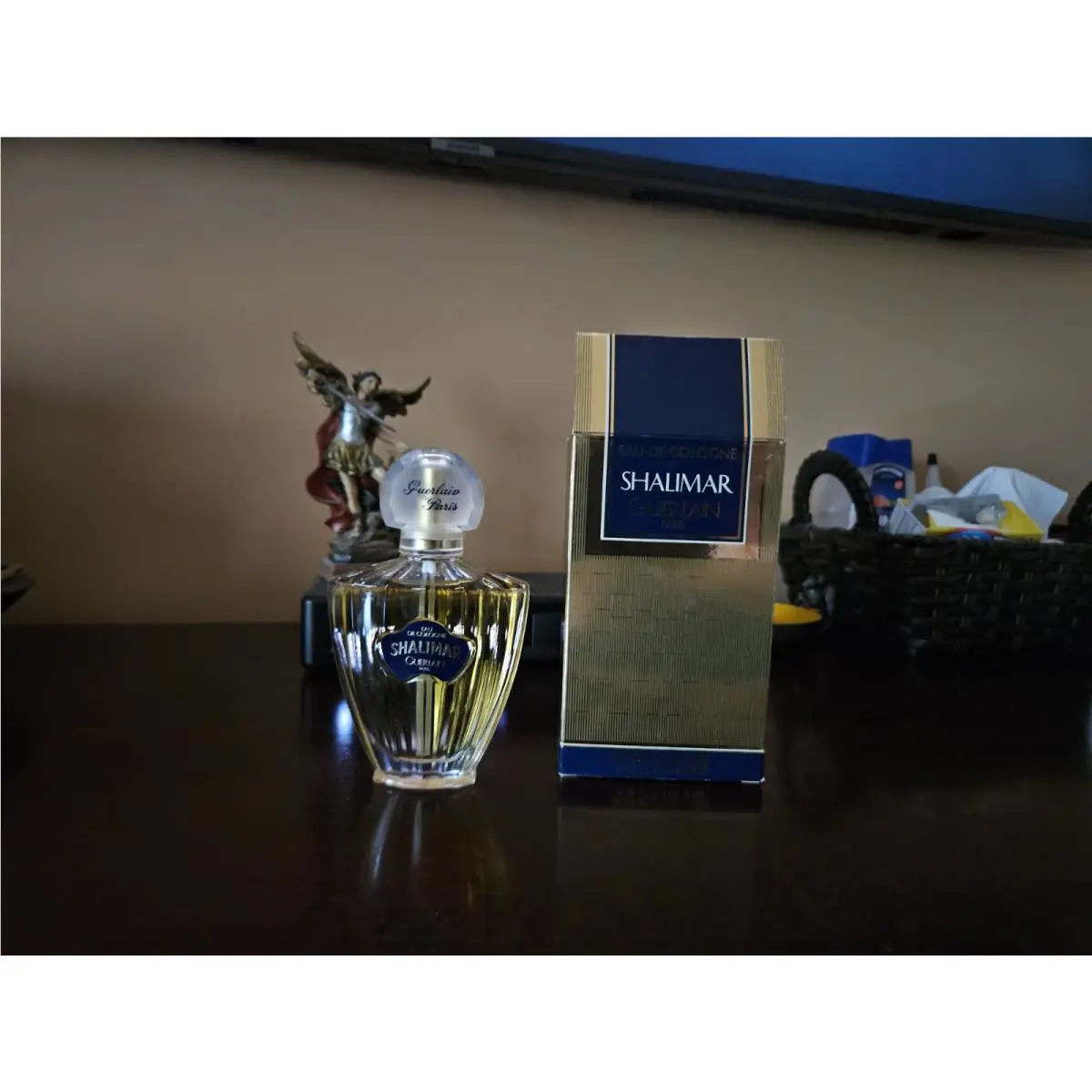 Vintage Shalimar Guerlain Paris Eau De Cologne 2.5 oz Estate Found