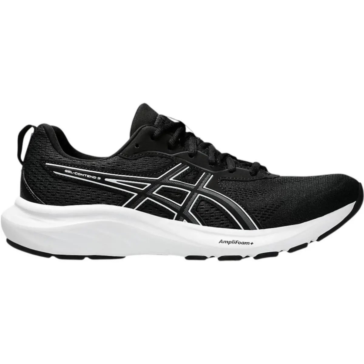 Asics Gel-contend 9 Men Running Shoe Black White Size 7-14 Athletic - Black/White