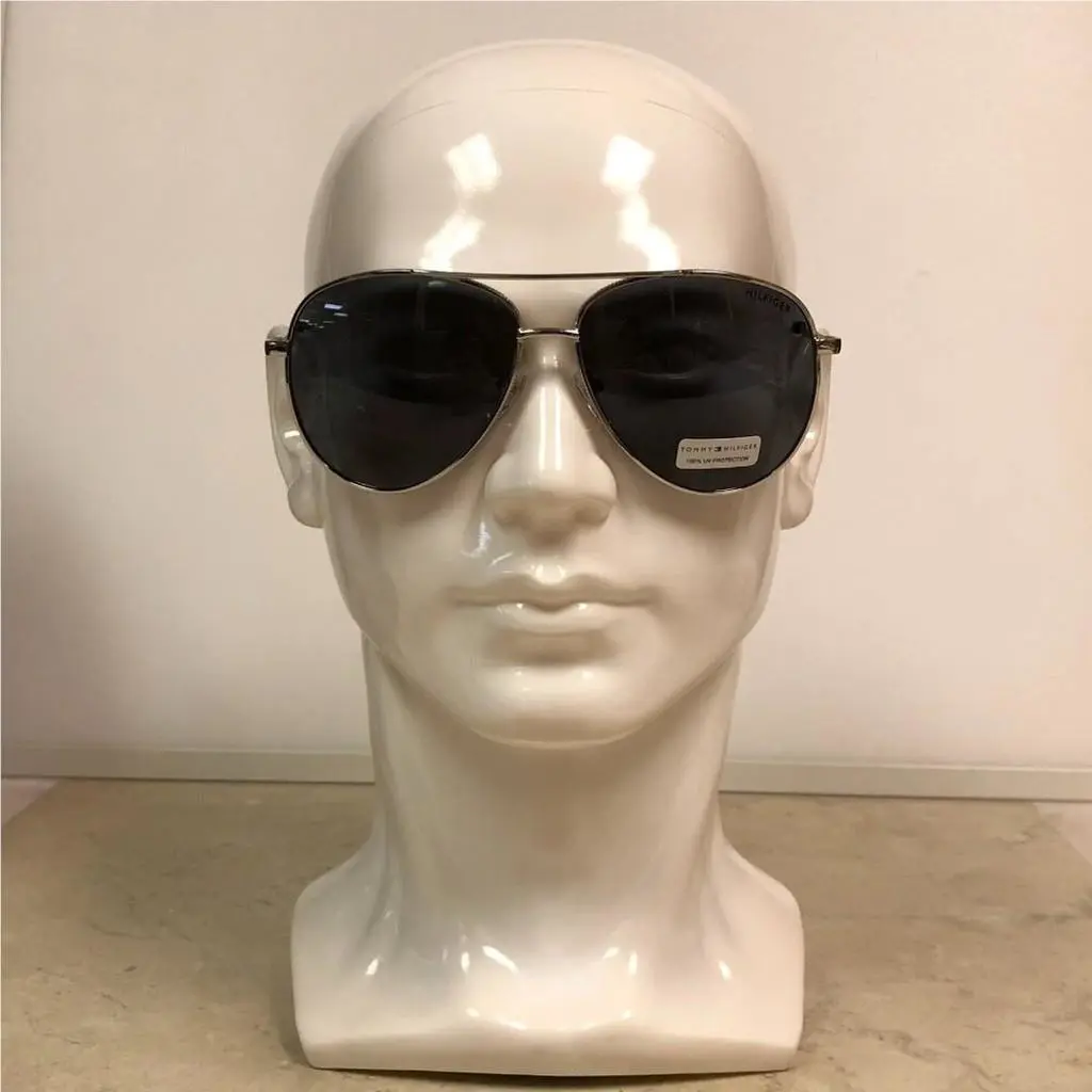 Tommy Hilfiger Silver Framed Aviator Sunglasses