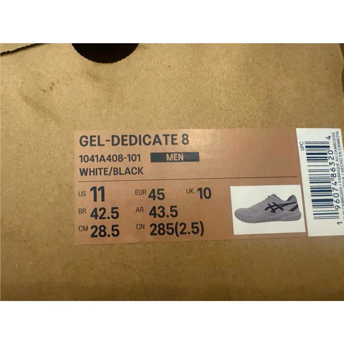 Asics shoes - Asics 8 - 1041A408 - White/Black 5