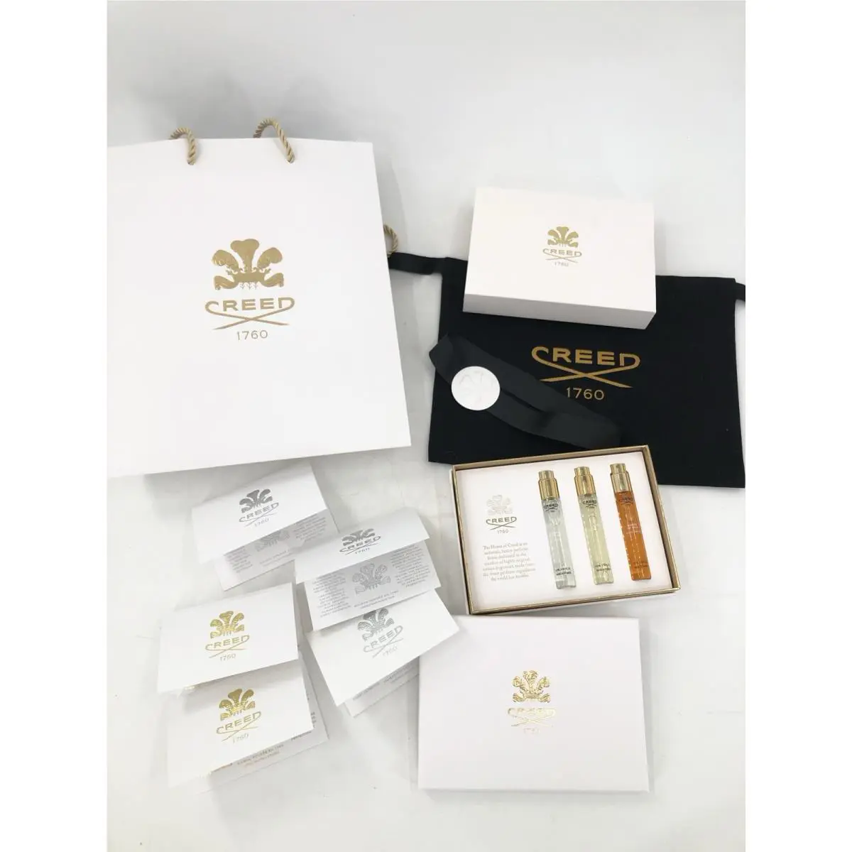 3pc Creed Discovery Set: Aventus For Her Carmina Queen of Silk 0.33oz 10ml
