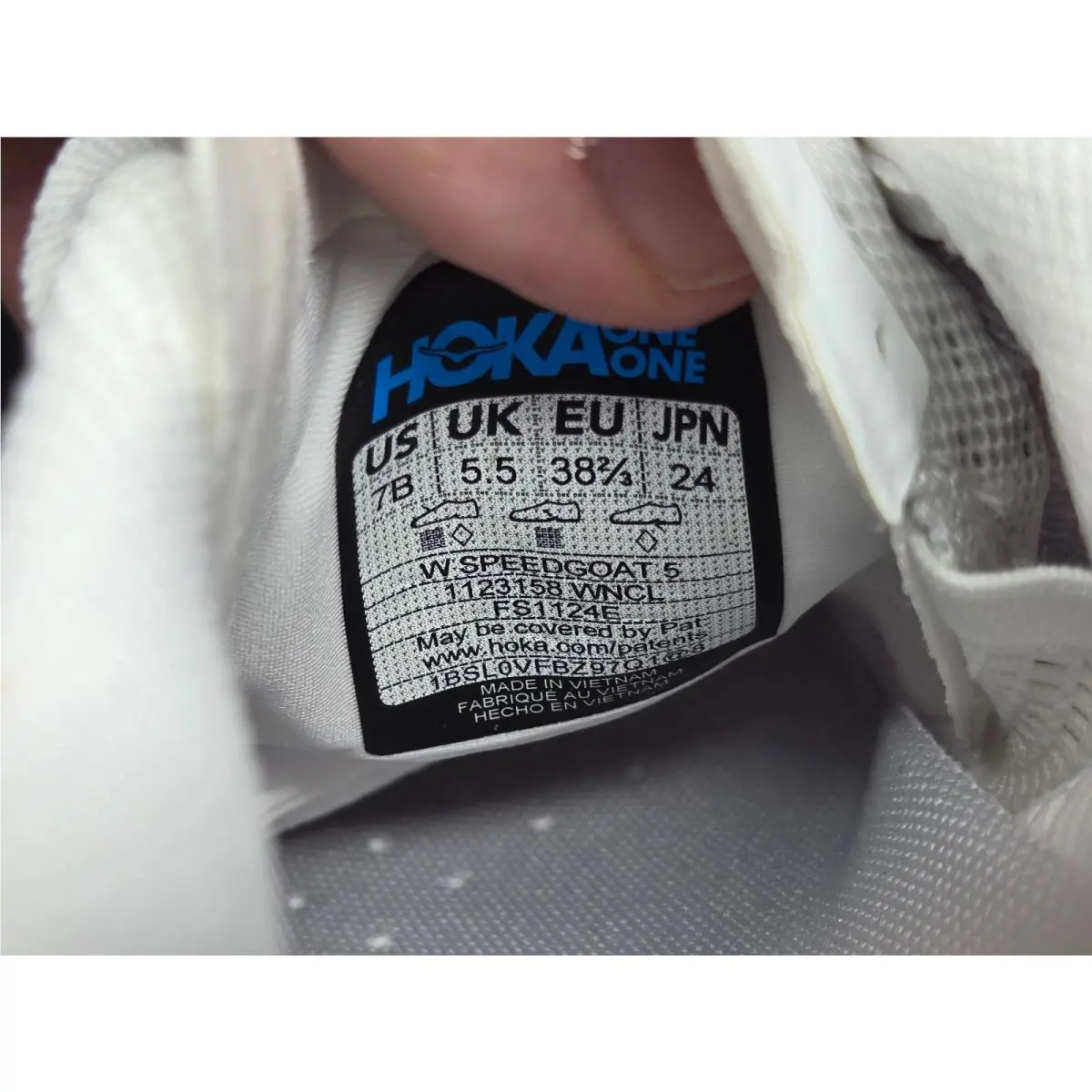 Hoka shoes - Hoka One One Speedgoat 5 - 1123158/WNCL - White 5