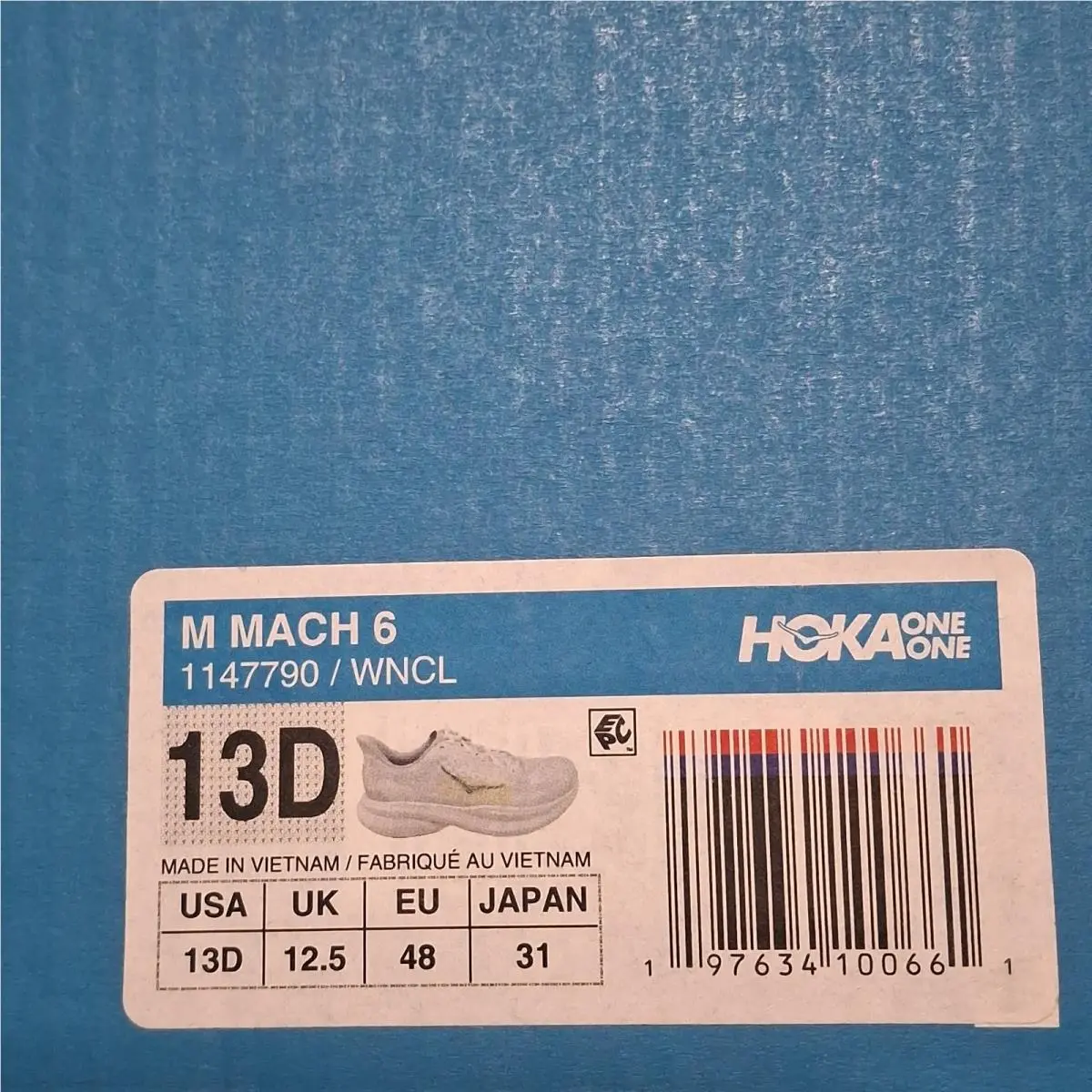 Hoka shoes - Hoka One One Mach 6 - 1147790-WNCL - White 12