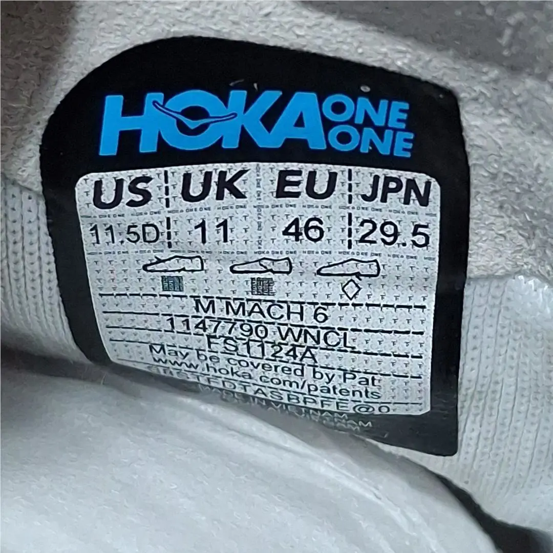 Hoka shoes - Hoka One One Mach 6 - 1147790-WNCL - White (UPC: 197634100623) 5